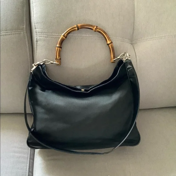 GUCCI nylon BAMBOO handle bag 🎋 - Picture 1 of 15